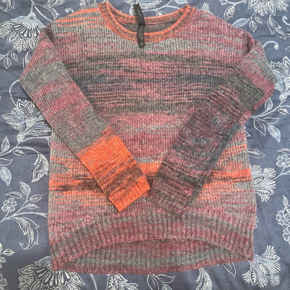 Aeropostale Women's Multicolor Crew Neck Sweater
